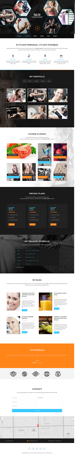 Personal Trainer Premium Responsive WP Theme 