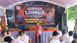 Tarik Wisatawan, Polres Ngawi Gelar Lomba Hias Perahu di Waduk Sangiran Bringin