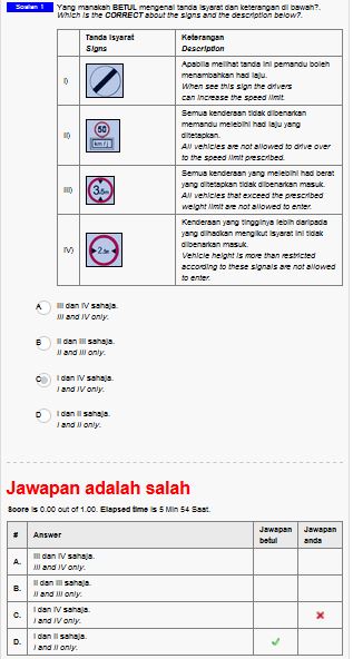 Ujian Jpj Kpp01 Online Theory Test Tips Lulus Ujian Lesen Kpp01