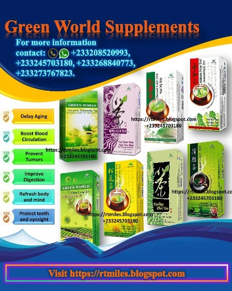 Green World Pro-Slim Tea, Kuding Plus Tea, Pine Pollen Tea, Breast Care Tea, Clear Lung Tea, Intestine Cleansing Tea