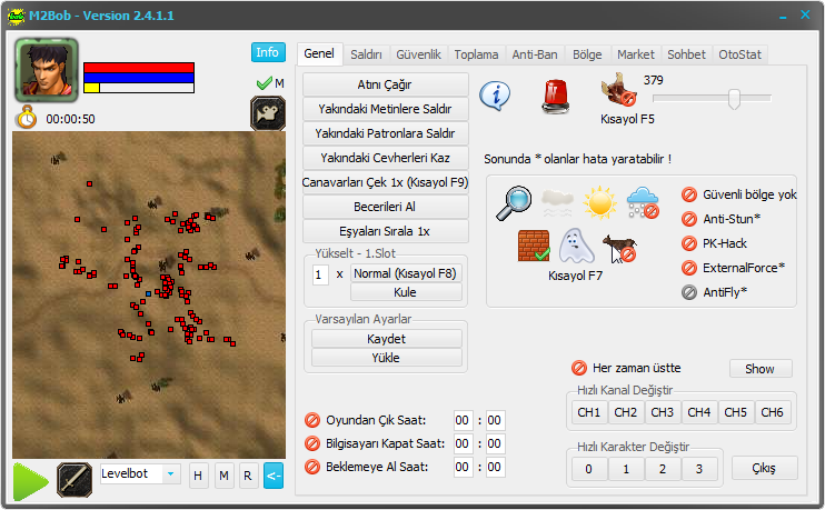 Metin2 TR M2Bob Version 2.4.1.1 Oyun Botu İndir