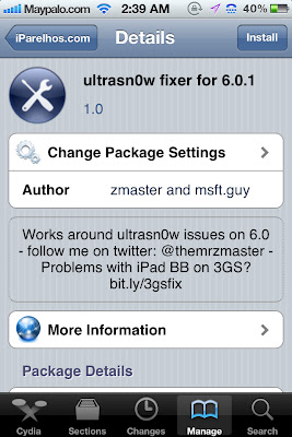 Ultrasnow fixer for 6.0.1
