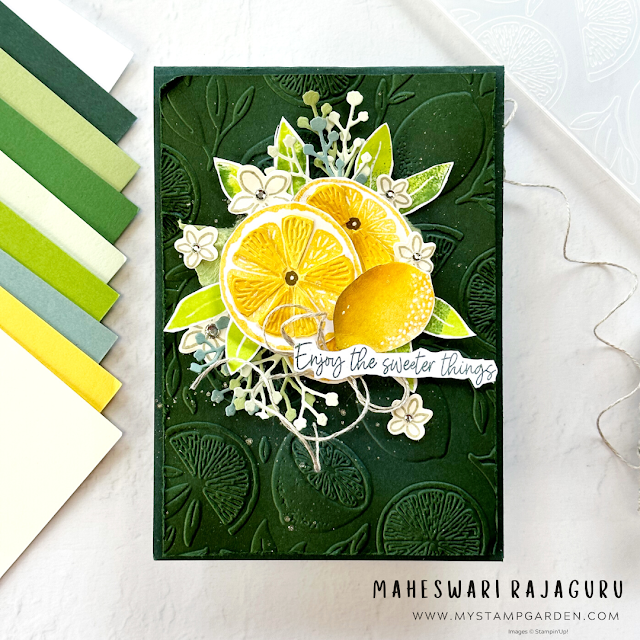 #stampinup #sweetcitrus #maheswarirajaguru #mystampgarden #handmadecards