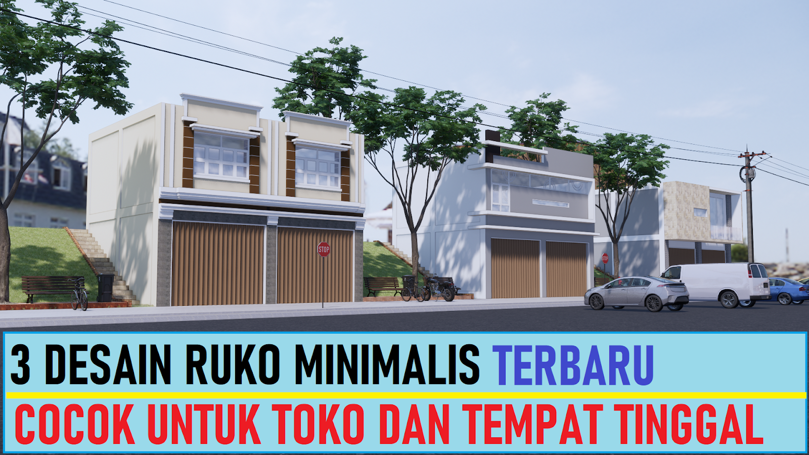 3 Desain Ruko Minimalis Untuk Toko Dan Tempat Tinggal DESAIN RUMAH MINIMALIS