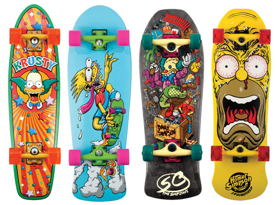 The Simpsons Skateboards santa cruz