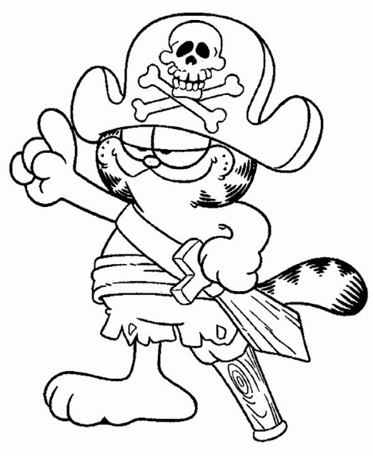 Best Free Printable Garfield Coloring Pages