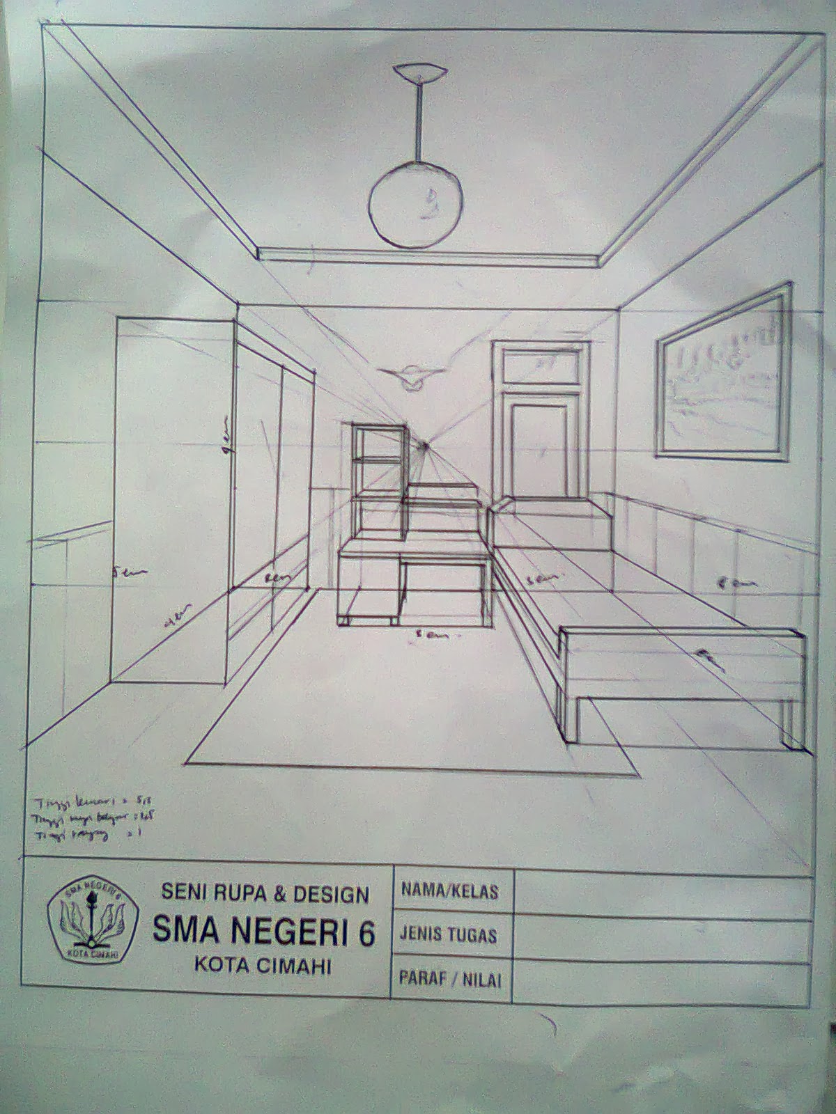 Gambar sketsa perspektif ruangan - 28 images - perspektif 