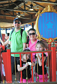 Family Photo at Disney's Dumbo Ride, Serenity Now blog