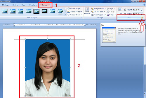 Ini Caranya Membuat Foto  Ukuran  2x3  3x4 dan 4x6 Pada Ms 