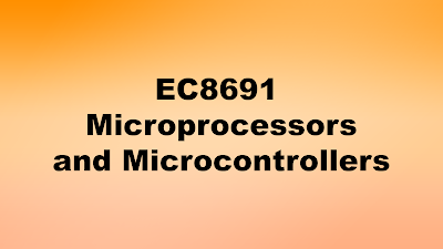 EC8691 Microprocessors and Microcontrollers MPMC Multiple Choice Questions MCQ