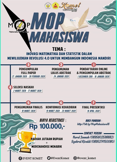 MOP (Mathematics On the Paper)  Komet 16 Tingkat Nasional