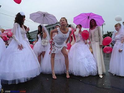 The parade of brides in kursk