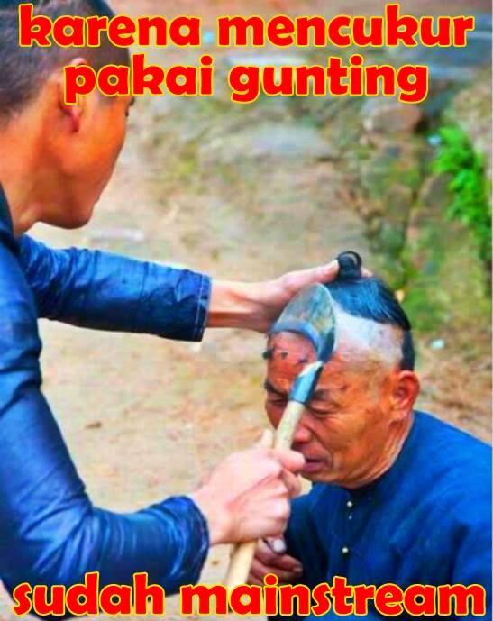 Tukang Potong Rambut Gokil  Gambar Lucu Terbaru