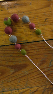Another felted ball necklace
