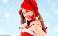 Sexy Christmas Girls HD Wallpapers