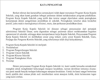 Dokumen Contoh Program Kerja Kepala Sekolah SD Dokumen Contoh Program Kerja Kepala Sekolah SD