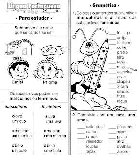 ATIVIDADES DE PORTUGUÊS PARA 3° ANO GRAMÁTICA INFANTIL