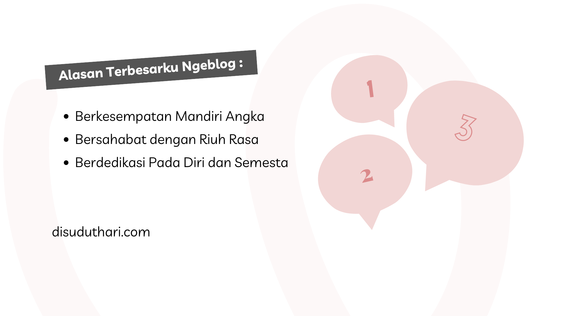 tujuan ngeblog kamu apa