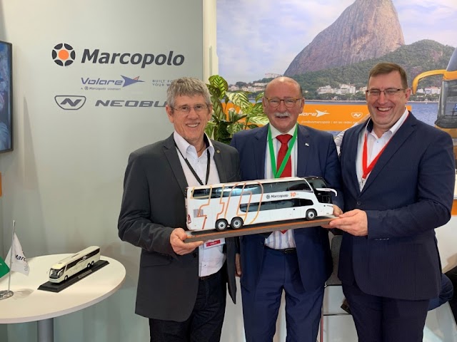 Marcopolo estuvo presente en Busworld Europe 2019