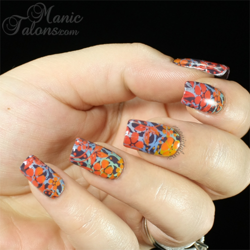 Double Gradient Stamped manicure with Mundo de Unas, Pueen and Daisy Duo