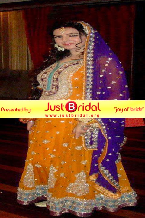 Pakistani girls new mehndi dress design