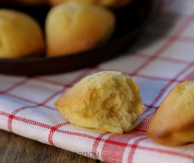 Madeleines citron/vanille , moelleuse ,facile et rapide , Philippe Conticini