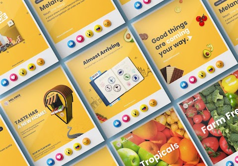 MELANGE Supermarket social media designing