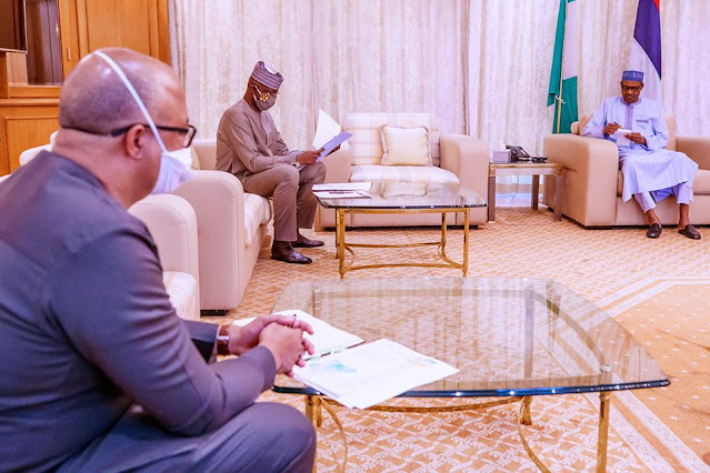 President Buhari receives post lockdown report from COVID-19 task force team