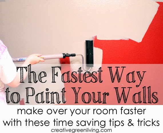 The fastest way to paint your walls - make over your room faster with these time saving tips and tricks