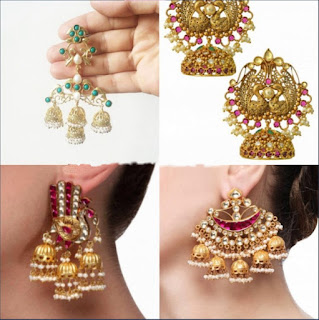 Chandbali Style Jhumkas