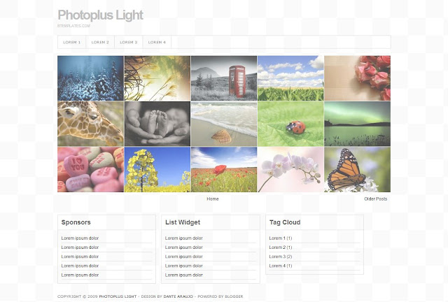 Photoplus Light free blogger gallery template download