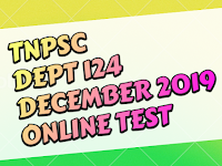 TNPSC-DEPT-124-10-DEPARTMENTAL EXAM - A.T CODE 124 - ONLINE TEST - DECEMBER 2019 - QUESTION 21-40