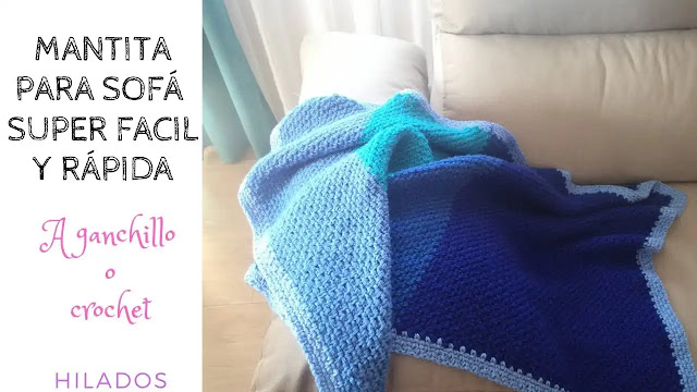 Usa tus Retazos de Hilo para Tejer esta Fácil Manta a Crochet