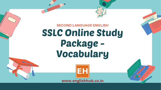 SSLC Second Language English - Online Study Package On Vocabulary