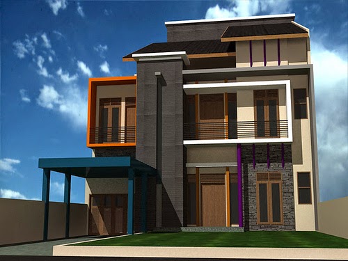 Contoh rumah minimalis 3 lantai