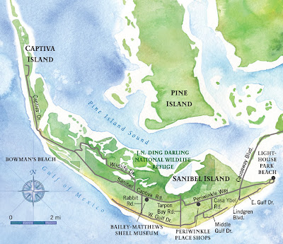 Sanibel Island map