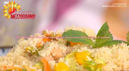 Cous cous datterini e fiori di zucca ricetta Marco Bianchi