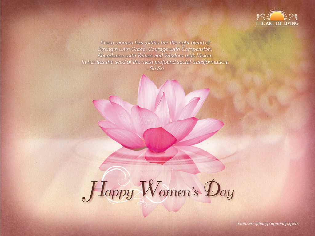 Sri Sri Ravi Shankar Wallpapers: Internationals womens day