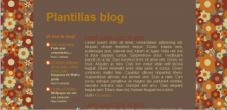 Plantilla blog blogger gratis pop flores marrones