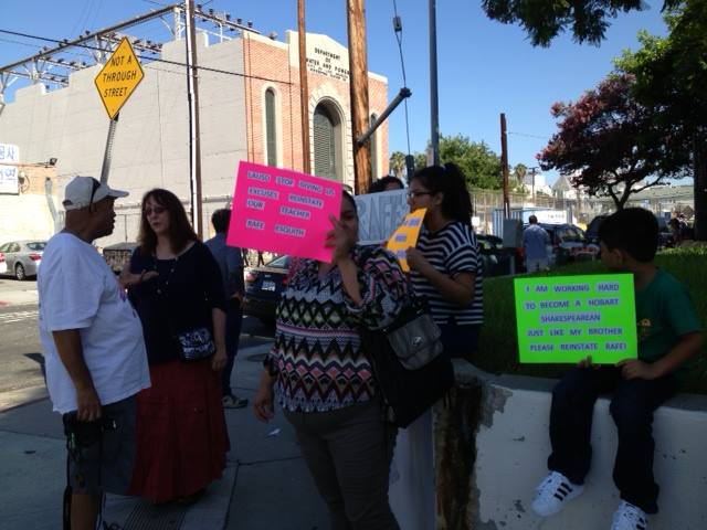 Voices Against Privatizing Public Education report on Broad Foundation and colocation protests, and the support Rafe Esquith rally