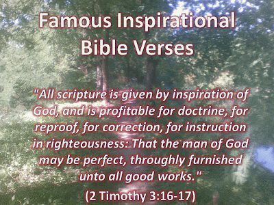 Famous Inspirational  Bible  Verses  Inspirational  