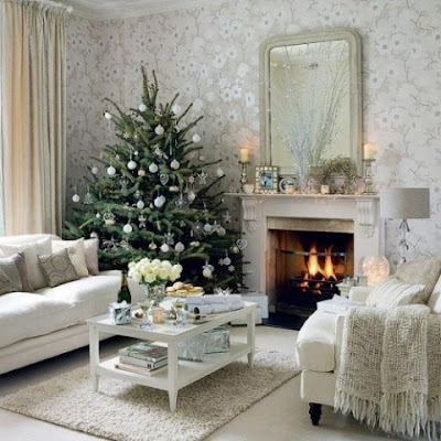 Ideas Christmas Home  Decorating Living Room