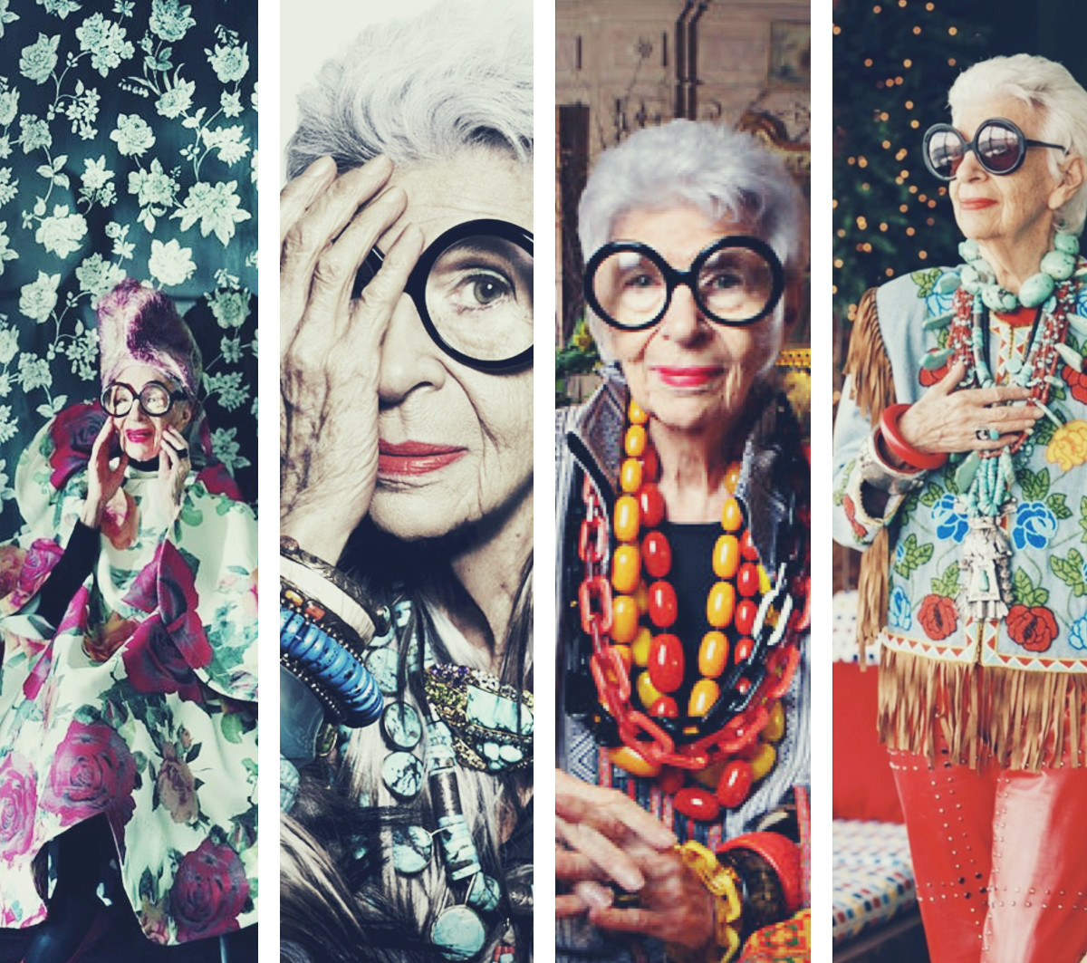 Alter, sehen die toll aus...! Iris Apfel, style icon