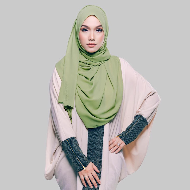 Tudung Labuh Dual Layer  hairstylegalleries.com