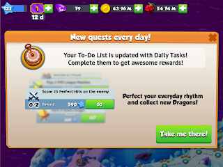 Dragon Mania Legends - no Daily Missions after update from DML blog by Vicia Nocturna