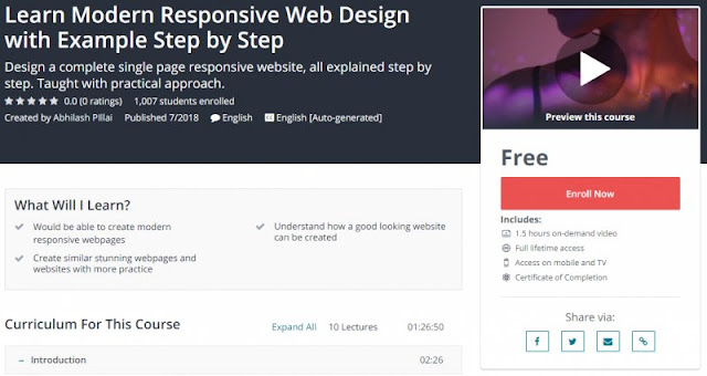 [100% Free] Learn Modern Responsive Web Design with Example Step by Step