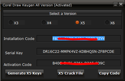 corel draw x3 activation keygen