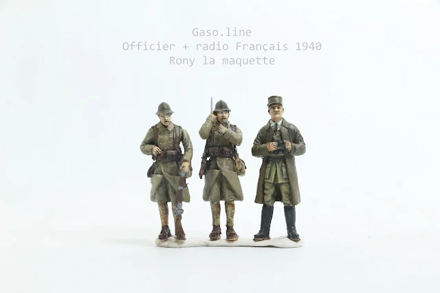 Officier et  radios français de 1939-40 de Gaso.line au 1/48.