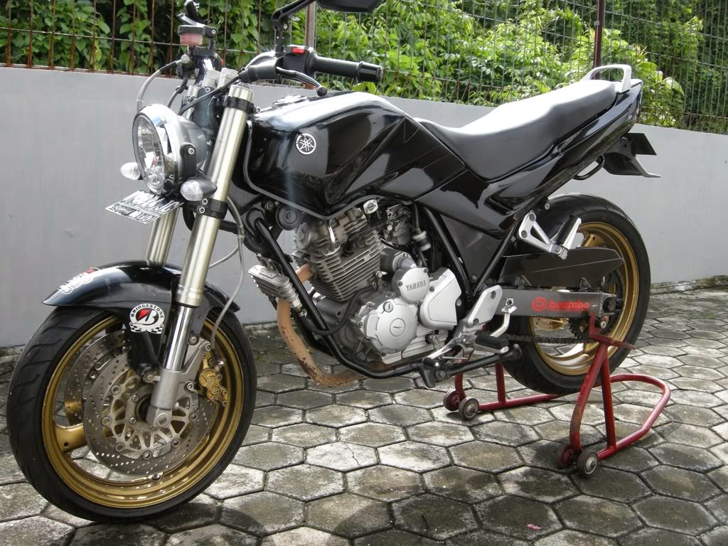 Gambar Modifikasi Yamaha Scorpio Velg Lebar Pangeran Modifikasi