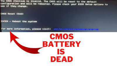 CMOS battery low voltage